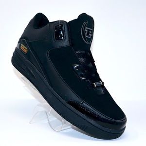 Phat Athletic Clayson Monochrome Mid Faux Suede Patent Details Sneakers Size 7.5